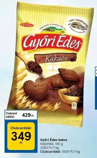 Tesco Győri Édes keksz 180 g ajánlat