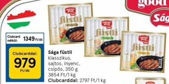 Tesco Sága füstli 350 g ajánlat