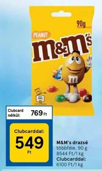 Tesco M&m's drazsé 90 g ajánlat