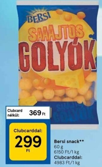 Tesco Bersi snack 60 g ajánlat