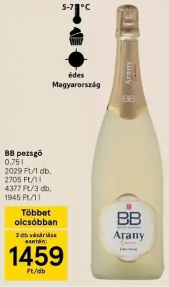 Tesco Bb pezsgő 0,75 l ajánlat