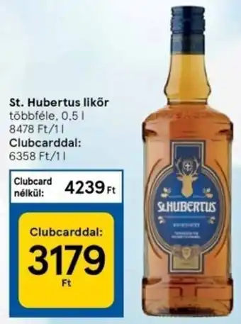 Tesco St.Hubertus likőr 0,5 l ajánlat