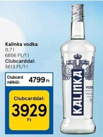 Tesco Kalinka vodka 0,7 l ajánlat