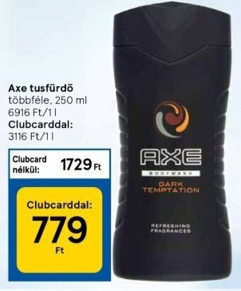 Tesco Axe tusfürdő 250 ml ajánlat