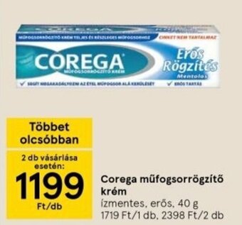 Tesco Corega Műfogsorrögzítő krém 40 g ajánlat