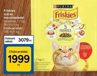 Tesco Purina Friskies száraz macskaeledel 1,7 kg ajánlat