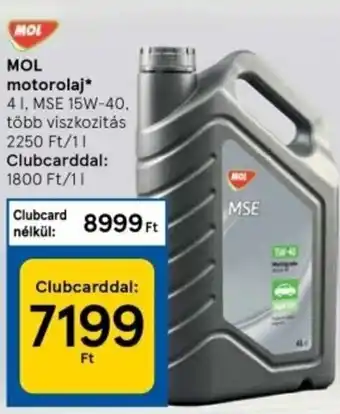 Tesco Mol motorolaj 4 l ajánlat