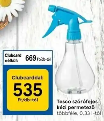 Tesco Tesco szórófejes kézi permetező 1 db ajánlat