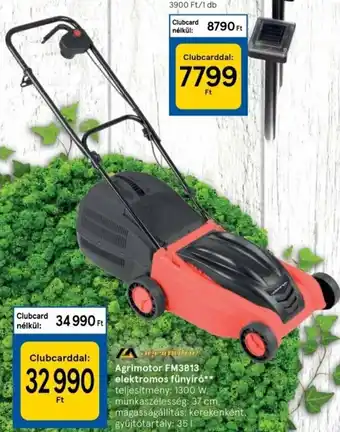 Tesco Agrimotor fm3813 elektromos fűnyíró 1 db ajánlat