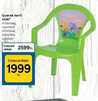 Gyerek kerti szék 1 db