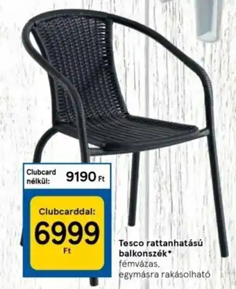 Tesco Tesco rattanhatású balkonszék 1 db ajánlat