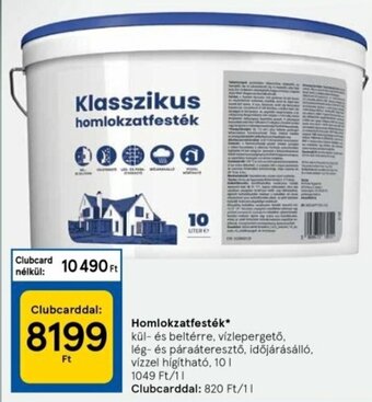 Homlokzatfesték 10 l