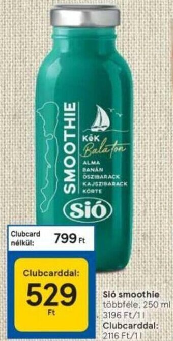 Tesco Sió Smoothie 250 ml ajánlat