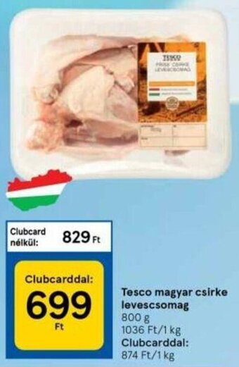 Tesco Tesco magyar csirke levescsomag 800 g ajánlat