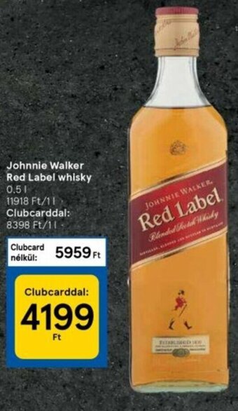 Johnnie Walker Red label whisky 0,5 l