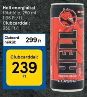 Tesco Hell energiaital 250 ml ajánlat