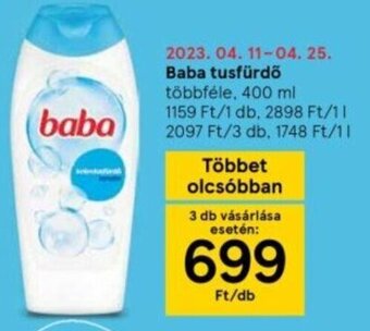 Tesco Baba Tusfürdő 400 ml ajánlat