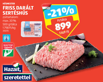 ALDI Húsmester Friss darált sertéshús 500 g ajánlat