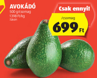 ALDI Avokádó 500 g ajánlat