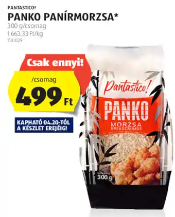 ALDI Pantastico! Panko panírmorzsa 300 g ajánlat