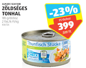 ALDI Almare Seafood Zöldséges tonhal 185 g ajánlat