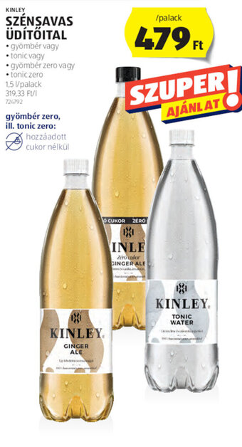 ALDI Kinley Szénsavas üdítőital 1,5 l ajánlat