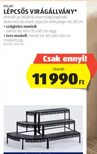 ALDI Belavi Lépcsős virágállvány 1 dbBelavi ajánlat