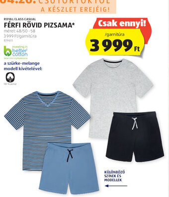 ALDI Royal Class Casual Férfi rövid pizsama 1 garnitúra ajánlat