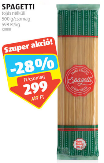ALDI Spagetti 500 g ajánlat