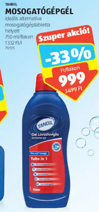 ALDI Tandil Mosogatógépgél 750 ml ajánlat