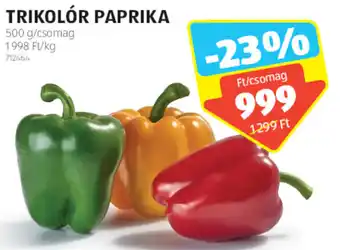 ALDI Trikolór paprika 500 g ajánlat