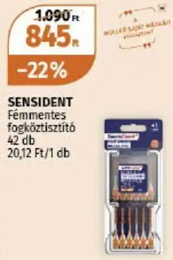 Müller Sensident Fémmentes fogköztisztító 42 db ajánlat