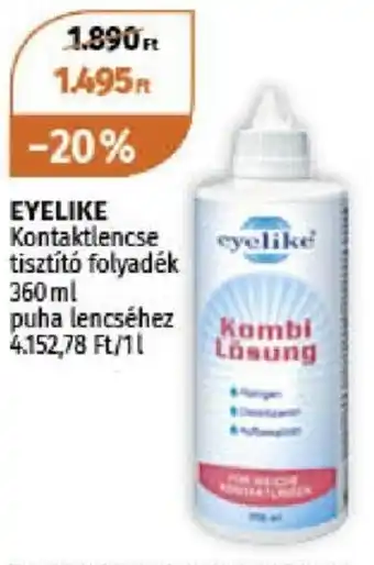 Müller Eyelike Kontaktlencse tisztító folyadék 360 ml ajánlat