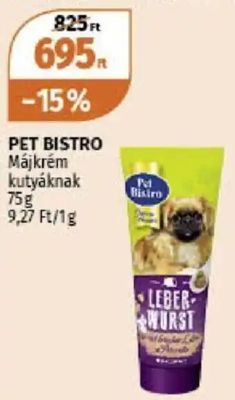 Müller Pet Bistro Májkrém kutyáknak 75 g ajánlat