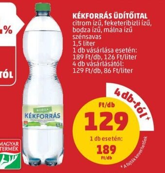 PENNY Kékforrás üdítőital 1,5 l ajánlat