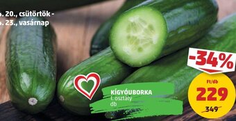 PENNY Kígyóuborka 1 db ajánlat