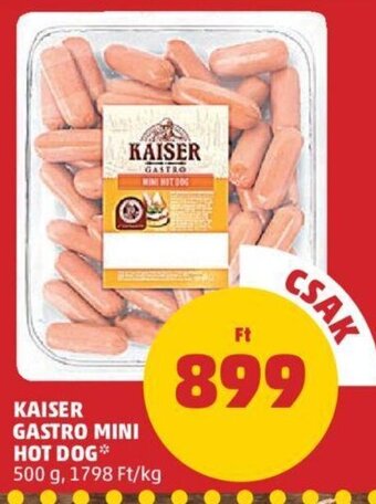 PENNY Kaiser Gastro mini hot dog 500 g ajánlat