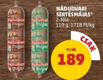 PENNY Nádudvari sertésmájas 110 g ajánlat