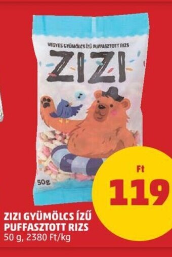 Zizi Gyümölcs ízű puffasztott rizs 50 g