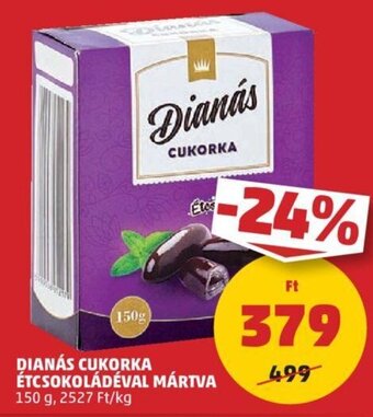 PENNY Dianás Cukorka étcsokoládéval mártva 150 g ajánlat
