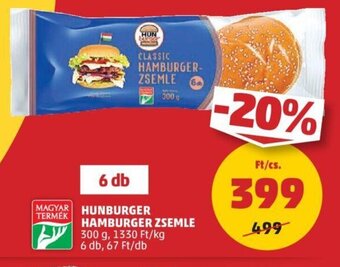 PENNY Hunburger Hamburger zsemle 300 g ajánlat