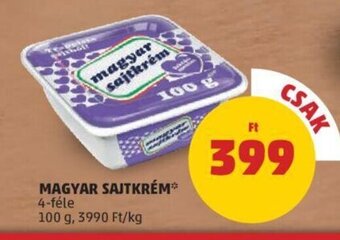 PENNY Magyar sajtkrém 100 g ajánlat