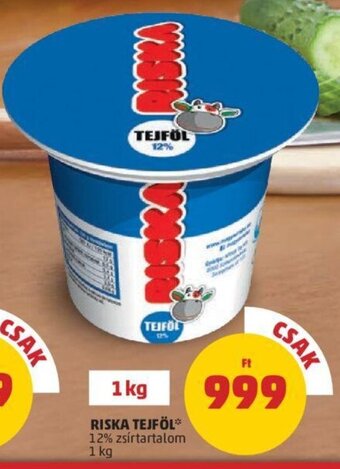 PENNY Riska tejföl 1 kg ajánlat