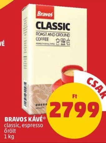 PENNY Bravos Kávé 1 kg ajánlat