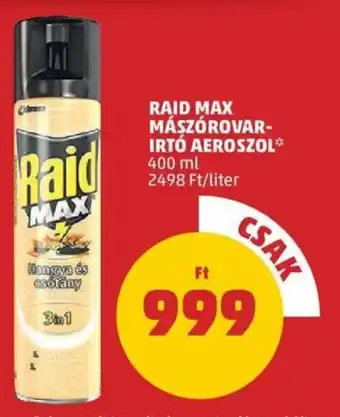 Raid Max mászórovar irtó aeroszol 400 ml