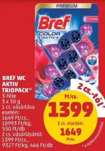 PENNY Bref Wc aktiv triopack 3 x 50 g ajánlat