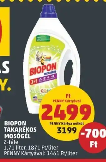 PENNY Biopon Takarékox mosógél 1,71 l ajánlat