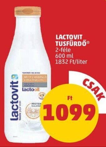 PENNY Lactovit Tusfürdő 600 ml ajánlat