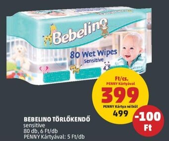 PENNY Bebelino Törlőkendő 80 db ajánlat