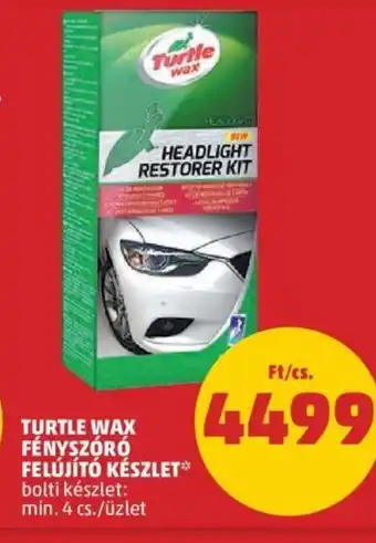 Turtle Wax Fényszóró felújító készlet 1 db